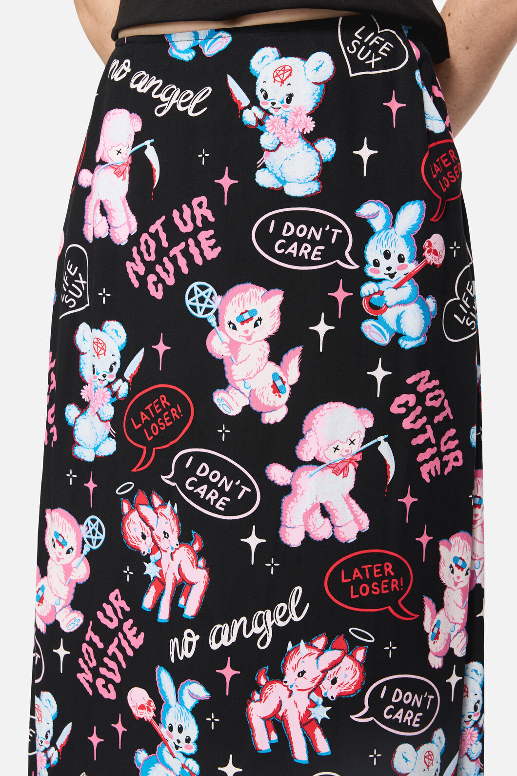 Dangerfield - Creeps Goth Midi Skirt - black