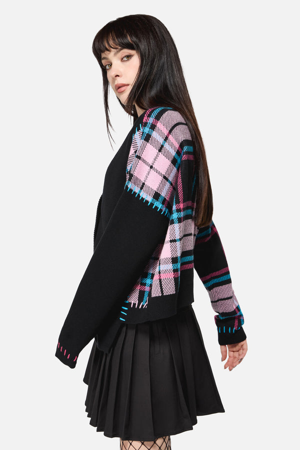 Dangerfield - Spliced Goth Cardigan - multi