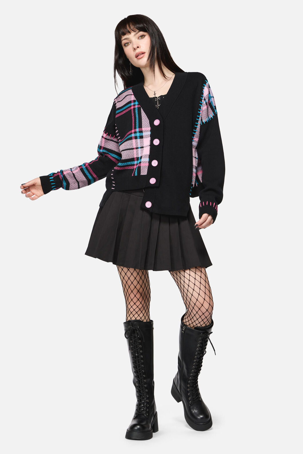 Dangerfield - Spliced Goth Cardigan - multi