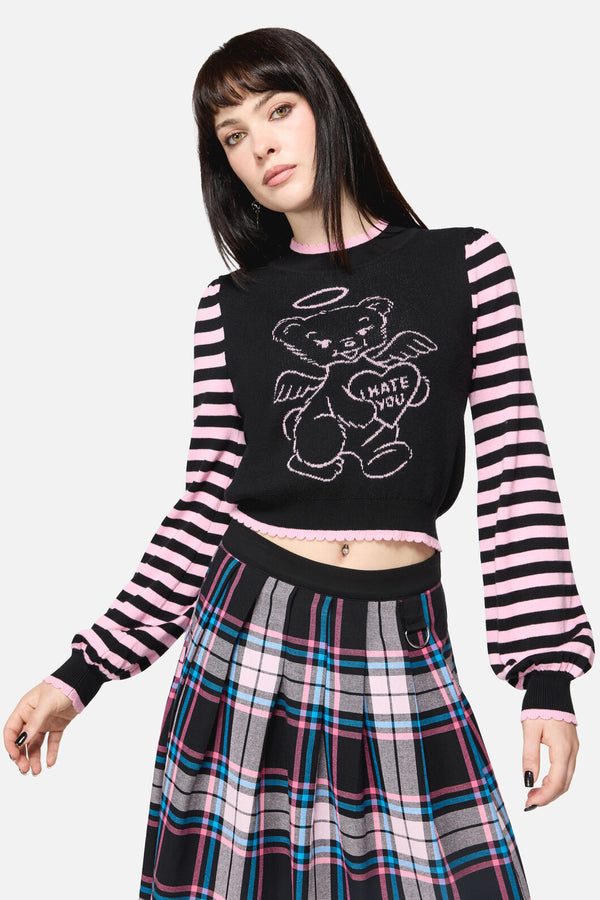 Dangerfield - Hater Goth Knit - black-pink