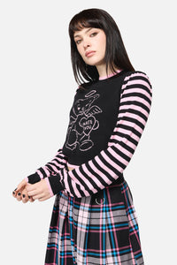 Dangerfield - Hater Goth Knit - black-pink
