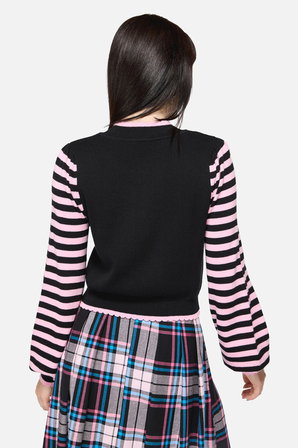 Dangerfield - Hater Goth Knit - black-pink