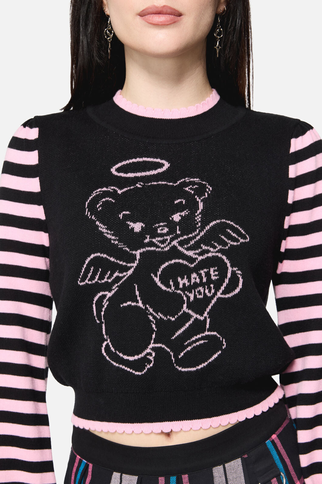 Dangerfield - Hater Goth Knit - black-pink