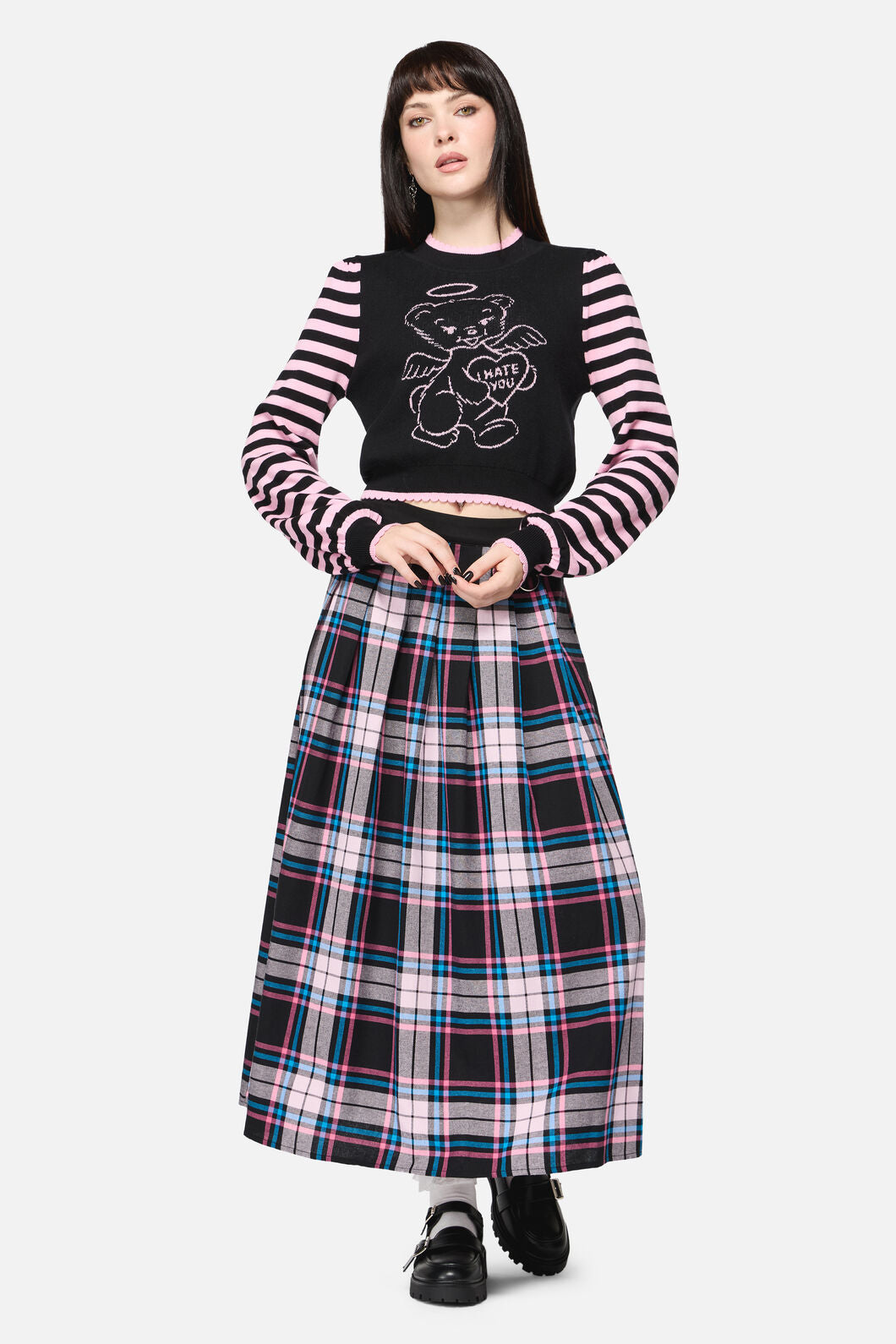 Dangerfield - Hater Goth Knit - black-pink