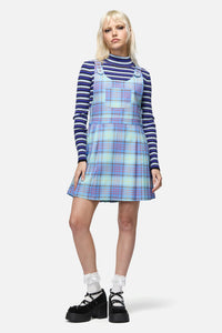 Dangerfield - Genesis Tartan Pinafore - blue