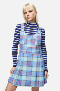 Dangerfield - Genesis Tartan Pinafore - blue