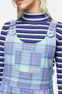 Dangerfield - Genesis Tartan Pinafore - blue