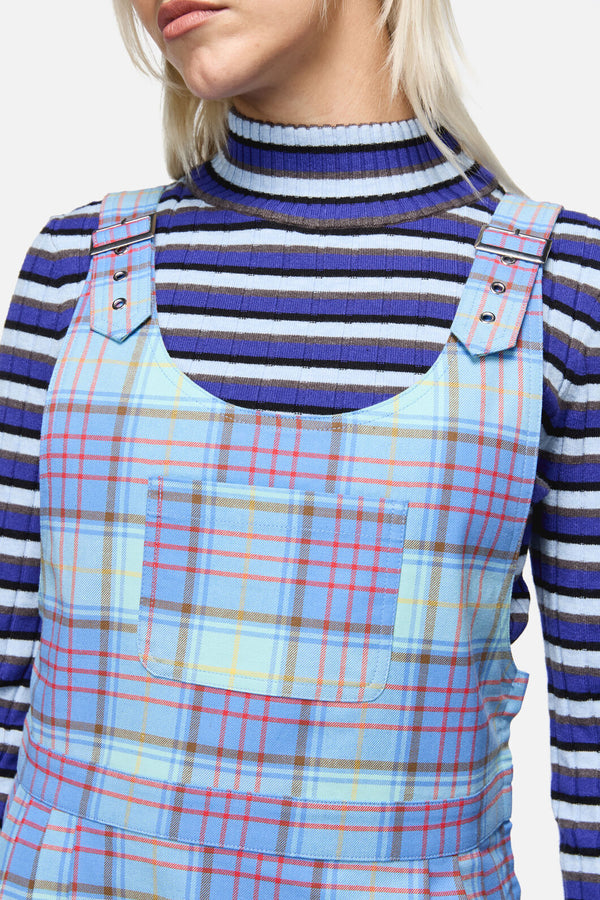 Dangerfield - Genesis Tartan Pinafore - blue