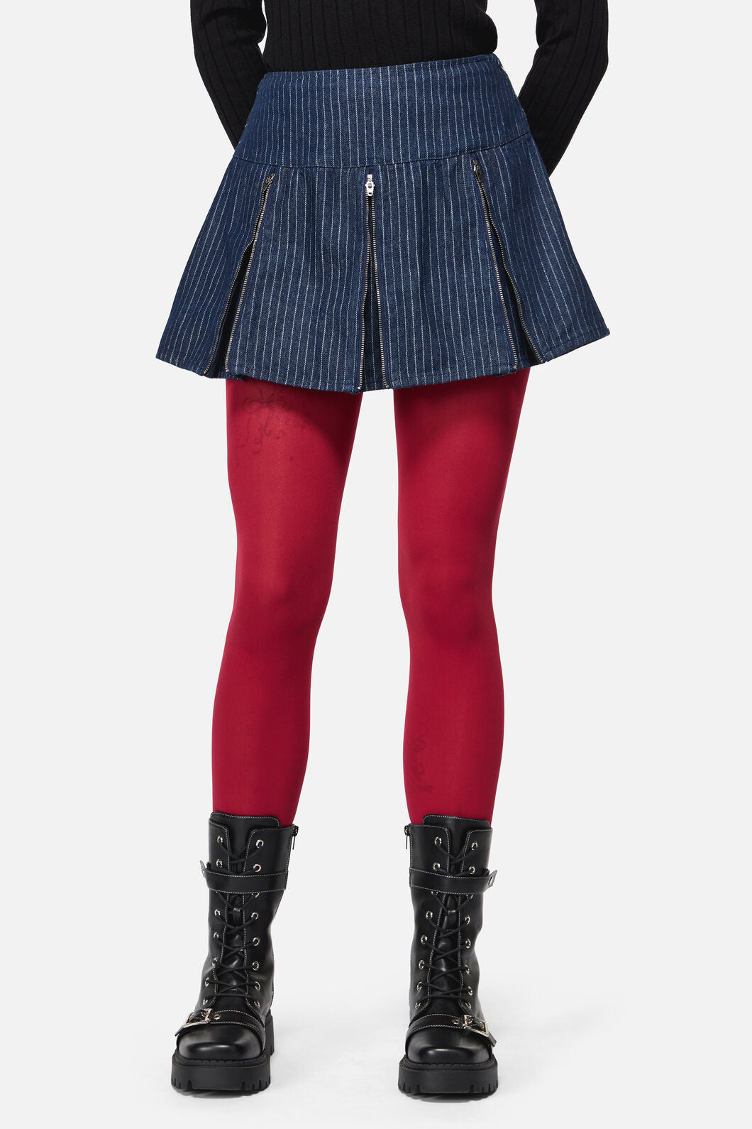 Dangerfield - Anon Pin Stripe Skort - indigo