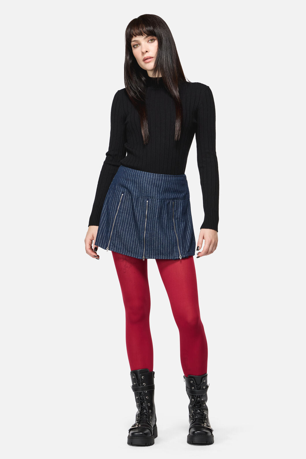 Dangerfield - Anon Pin Stripe Skort - indigo