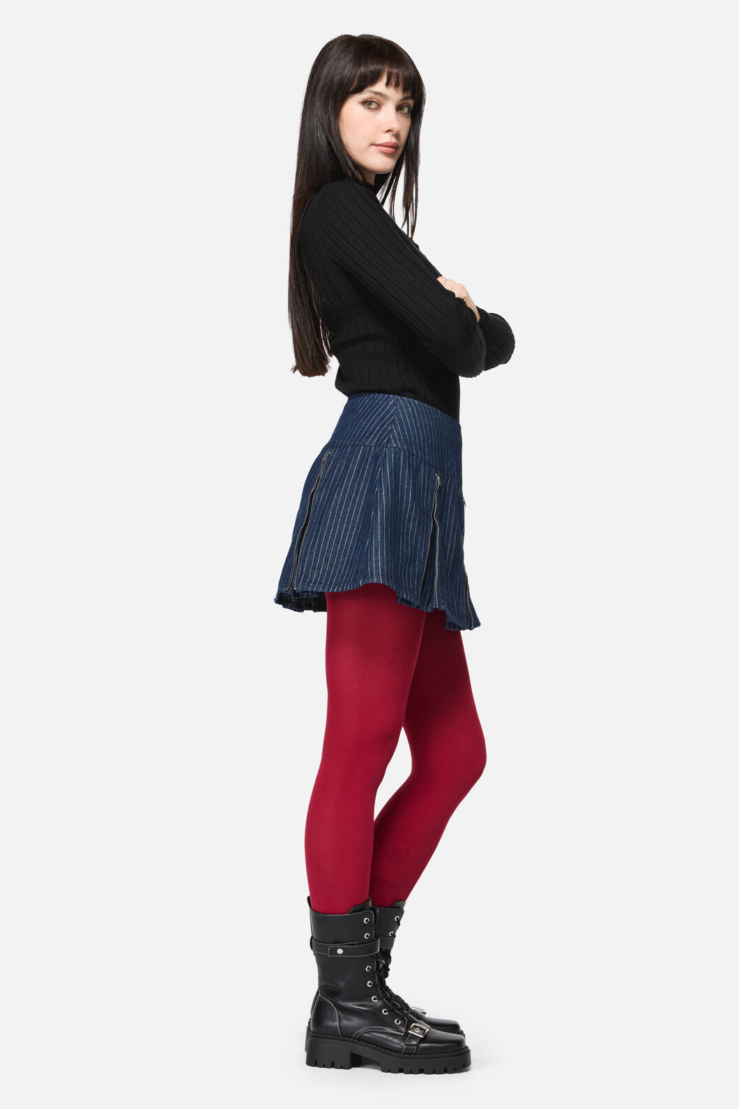 Dangerfield - Anon Pin Stripe Skort - indigo