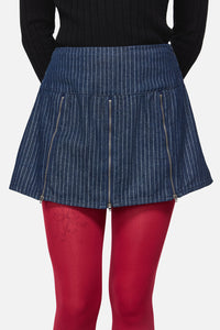 Dangerfield - Anon Pin Stripe Skort - indigo