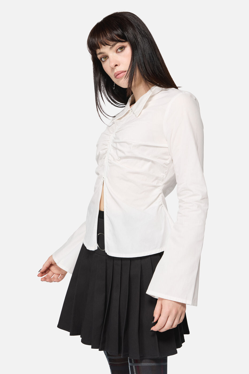 Dangerfield - Avril LS Blouse - white