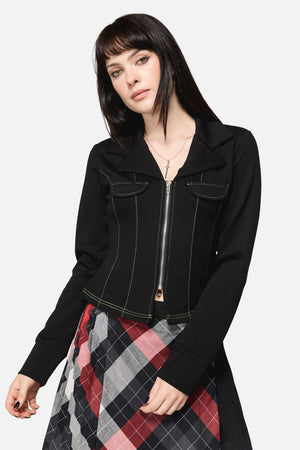 Dangerfield - Trickster Goth LS Top - black