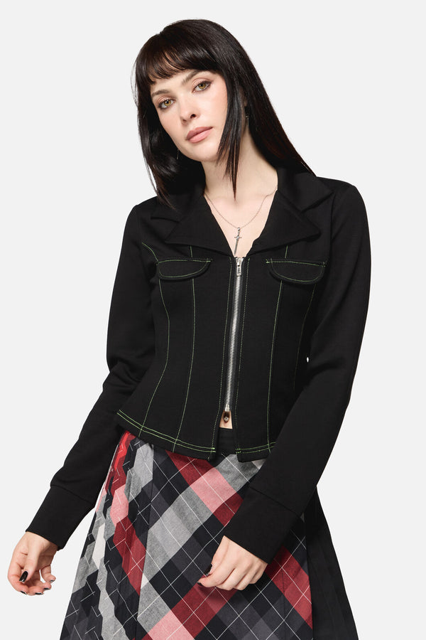 Dangerfield - Trickster Goth LS Top - black