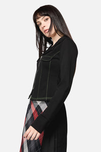 Dangerfield - Trickster Goth LS Top - black