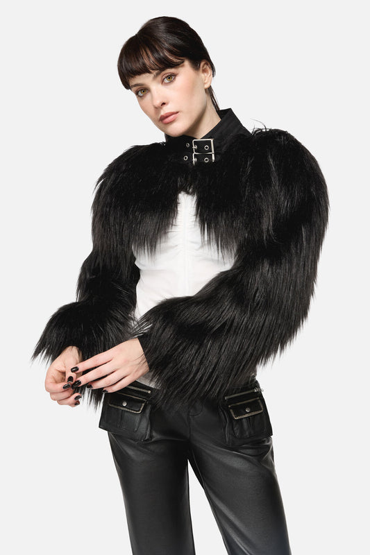 Dangerfield - Armoured Fur Sleeves - black