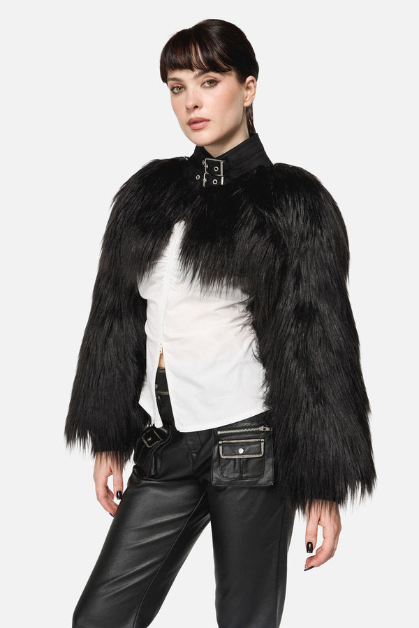 Dangerfield - Armoured Fur Sleeves - black