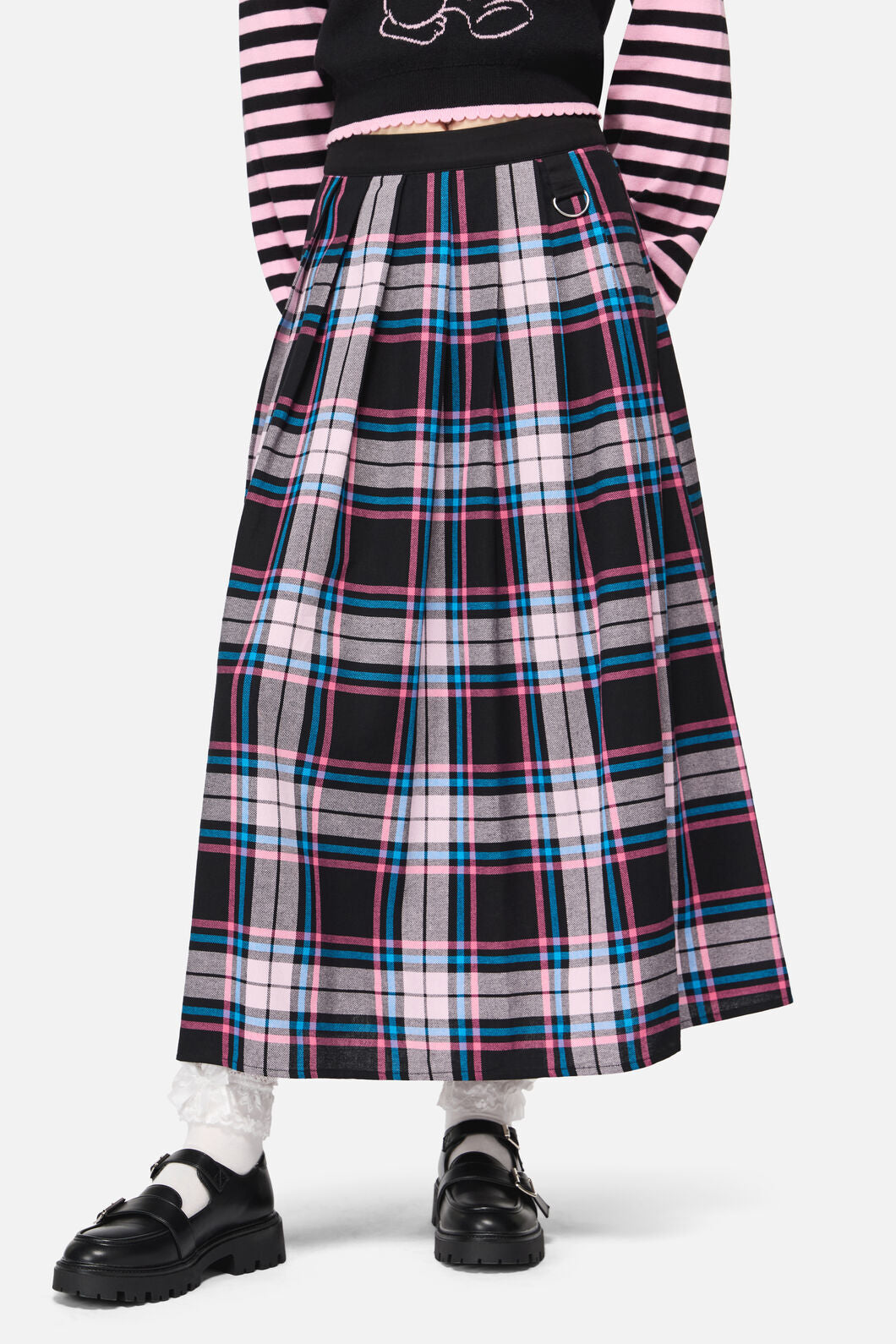 Dangerfield - Hater Goth Midi Skirt - pink
