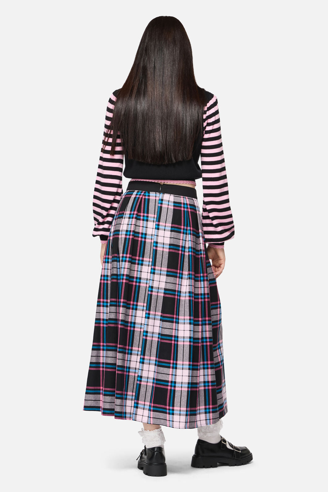 Dangerfield - Hater Goth Midi Skirt - pink