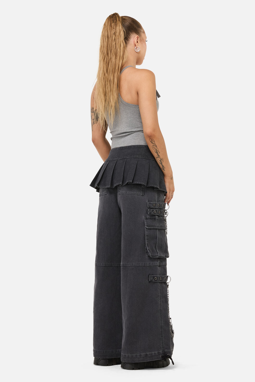 Dangerfield - Diffused Belt Micro Skirt - grey