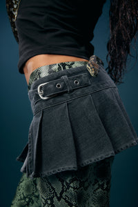 Dangerfield - Diffused Belt Micro Skirt - grey