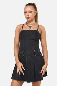 Dangerfield - Diffused Mini Dress - grey