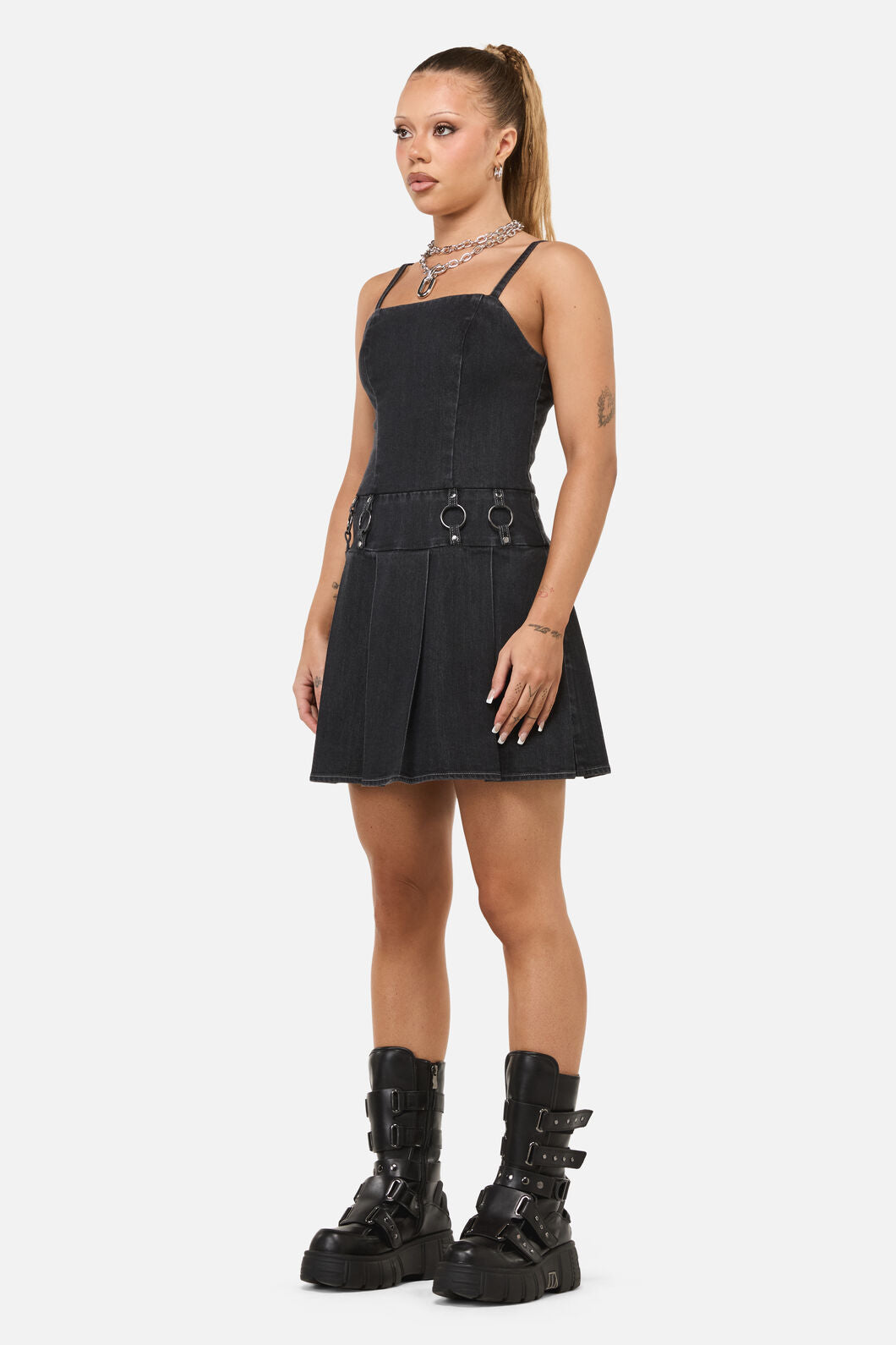 Dangerfield - Diffused Mini Dress - grey