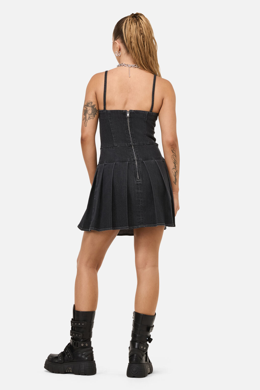 Dangerfield - Diffused Mini Dress - grey