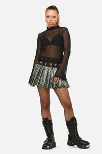 Dangerfield - Sigil Mesh LS Top - black