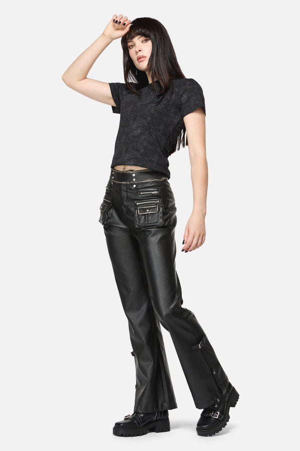 Dangerfield - Eyes Closed PU Cargo - black
