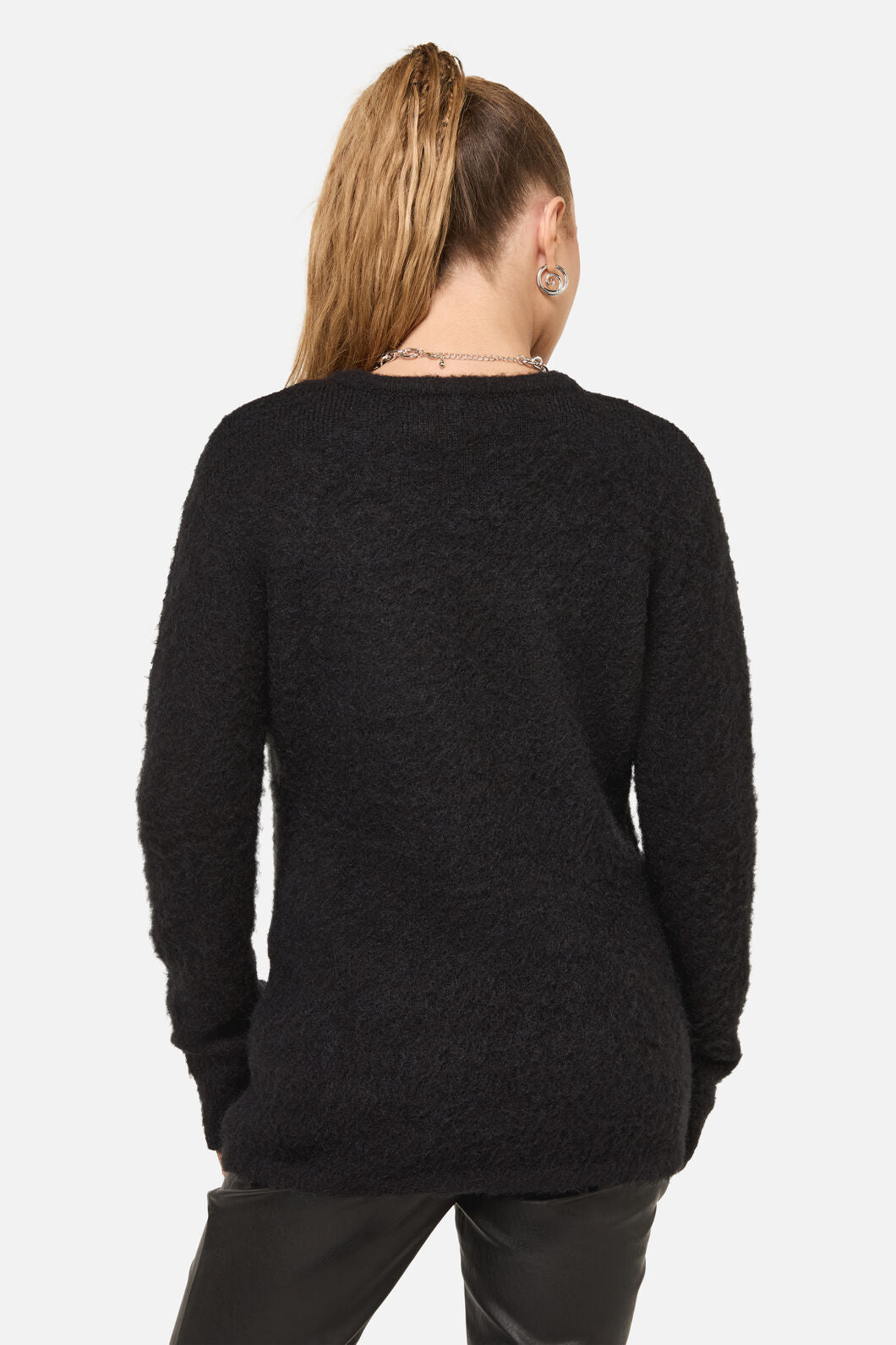 Dangerfield - Diffused Fluffy Knit Jumper - black