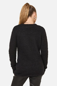 Dangerfield - Diffused Fluffy Knit Jumper - black