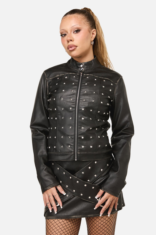 Dangerfield - Sleaze Punk PU Jacket - black
