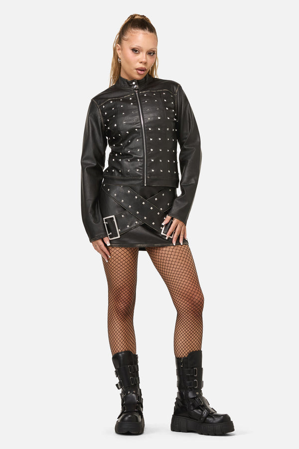 Dangerfield - Sleaze Punk PU Jacket - black