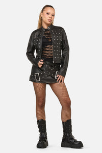 Dangerfield - Sleaze Punk PU Jacket - black