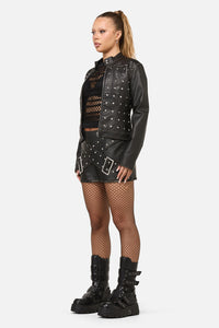 Dangerfield - Sleaze Punk PU Jacket - black