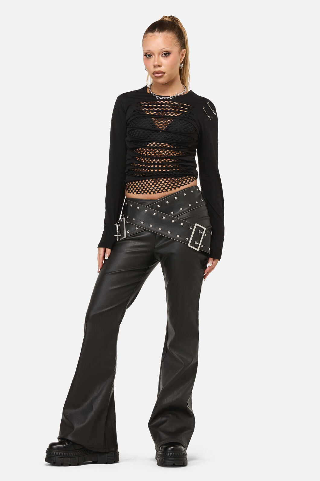 Dangerfield - Sleaze Punk PU Pant - black