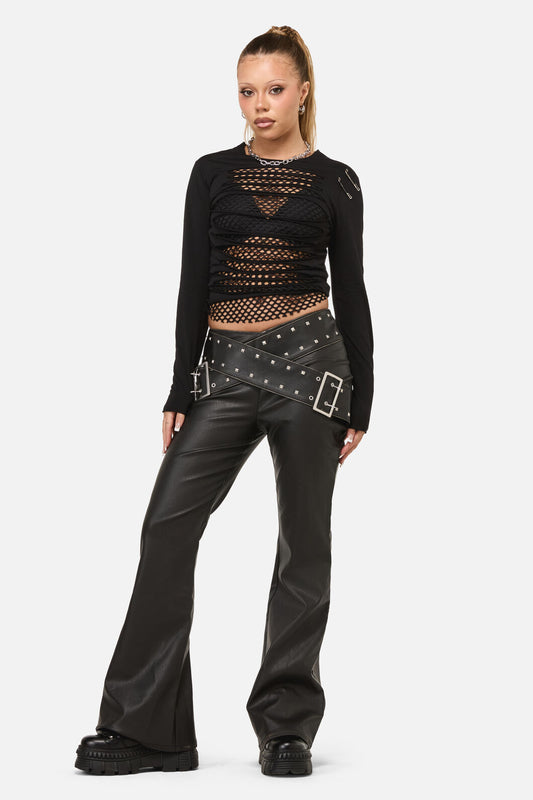 Dangerfield - Sleaze Punk PU Pant - black