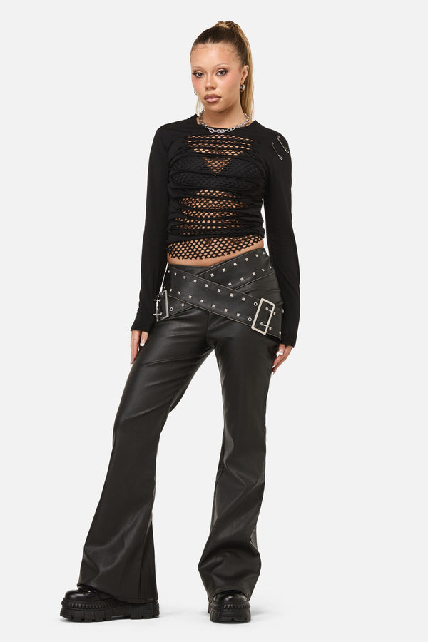 Dangerfield - Sleaze Punk PU Pant - black