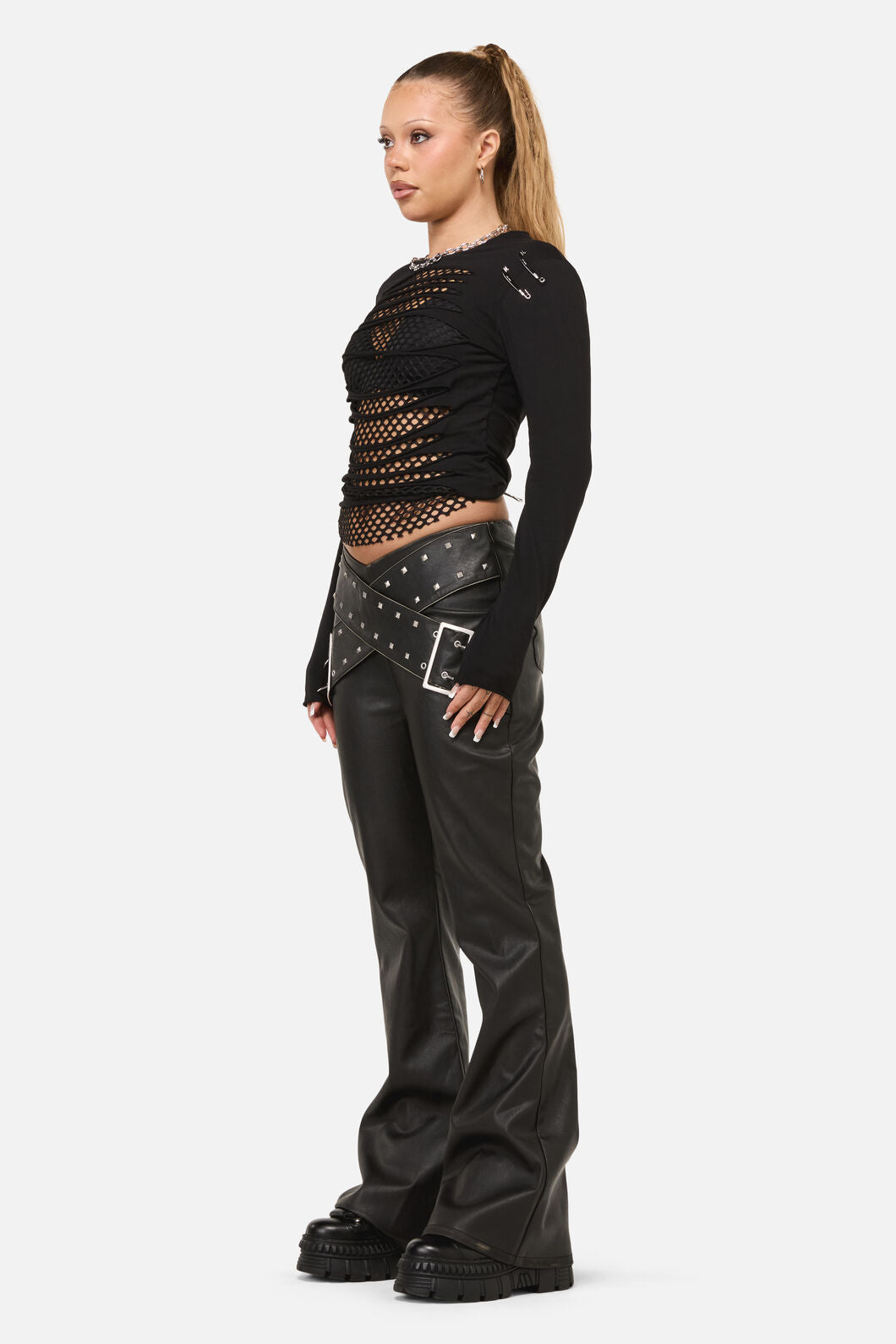 Dangerfield - Sleaze Punk PU Pant - black