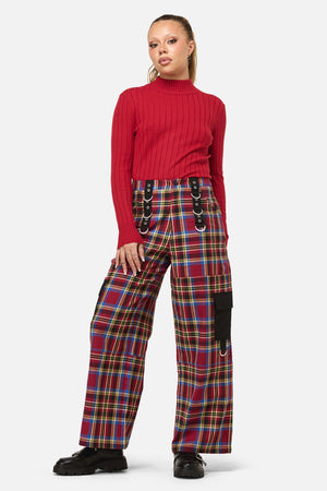 Dangerfield - Crowned Tartan Cargo - red