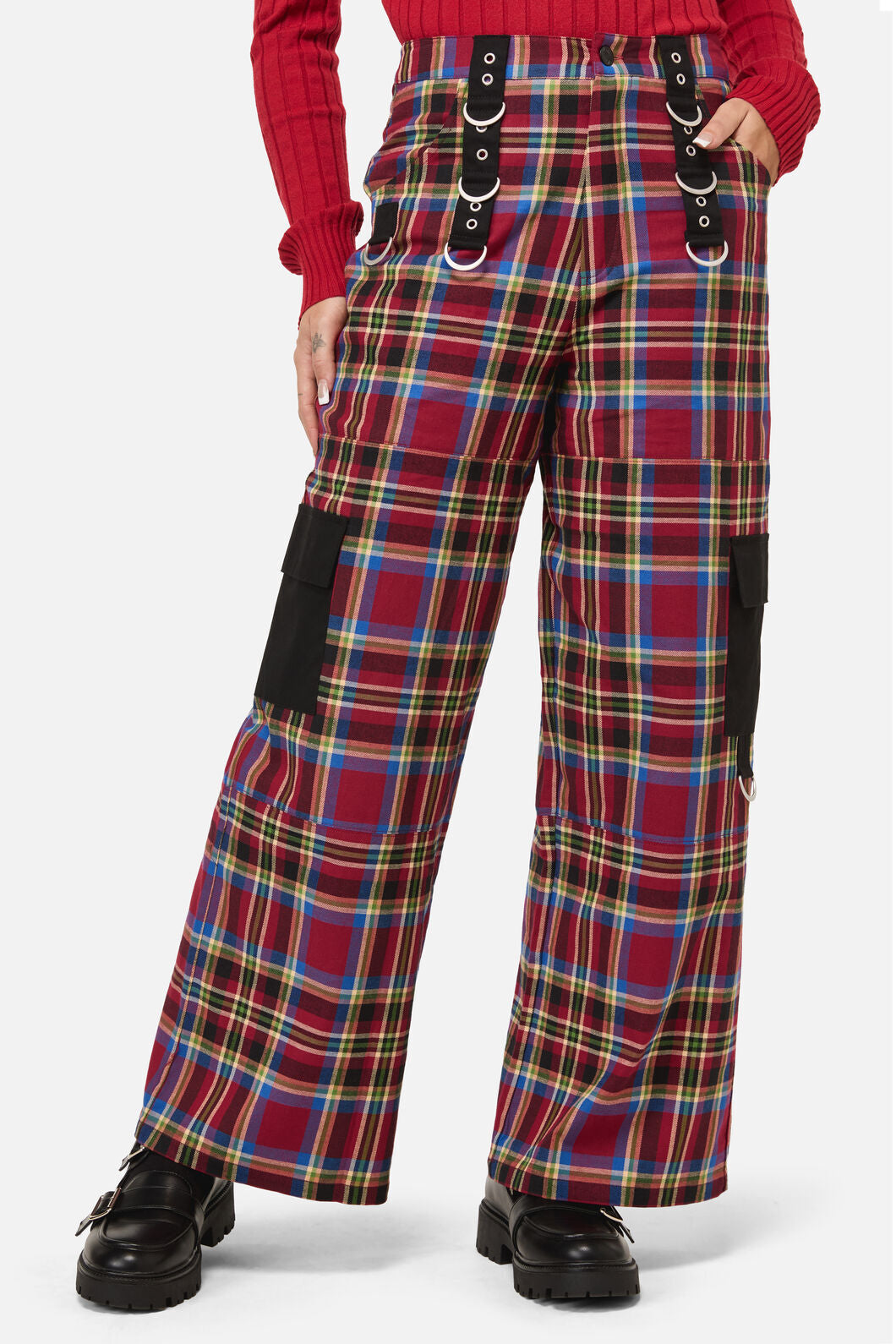 Dangerfield - Crowned Tartan Cargo - red