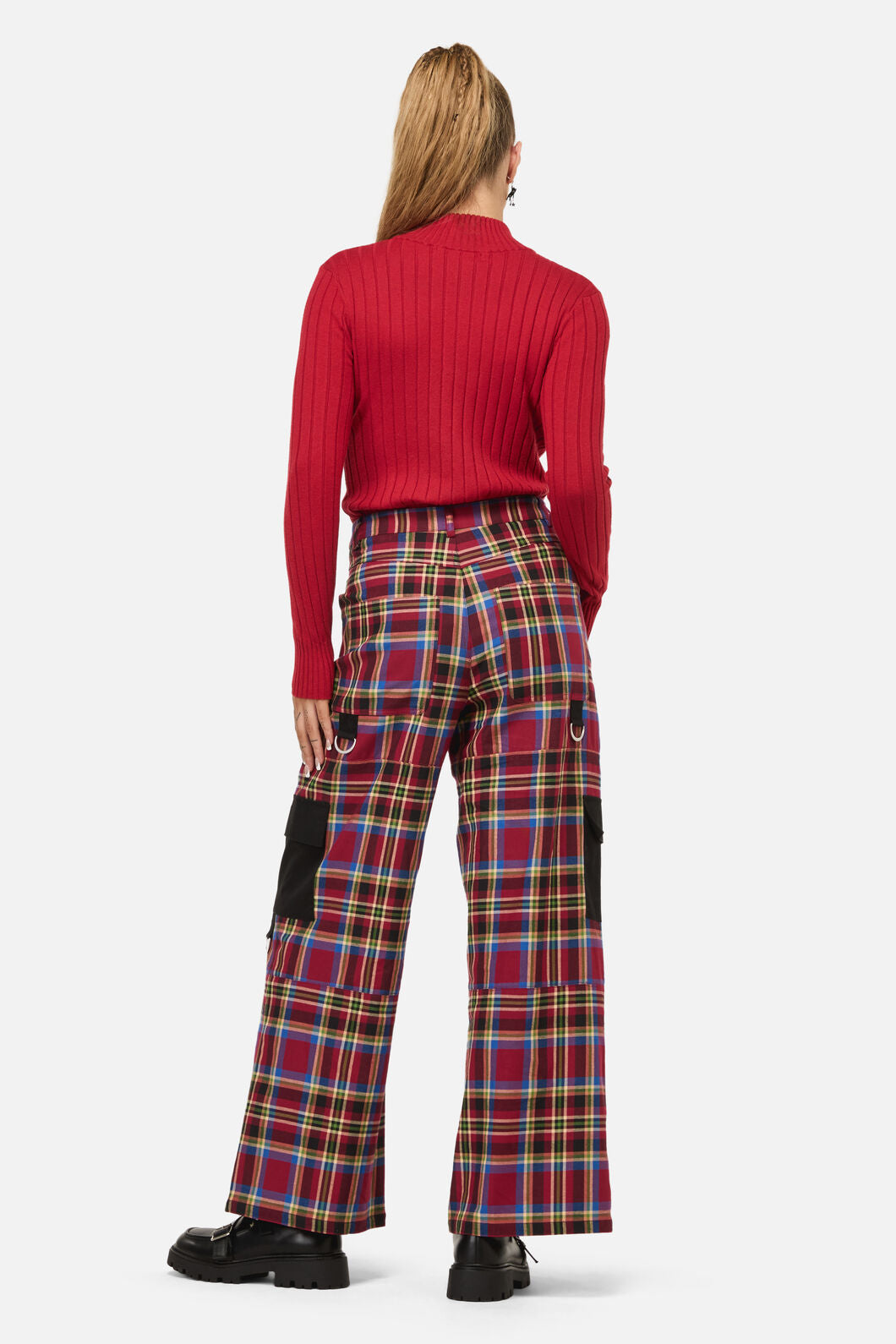Dangerfield - Crowned Tartan Cargo - red