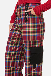 Dangerfield - Crowned Tartan Cargo - red