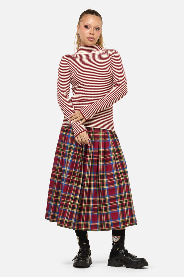 Dangerfield - Mii Stripe Knit - red-cream