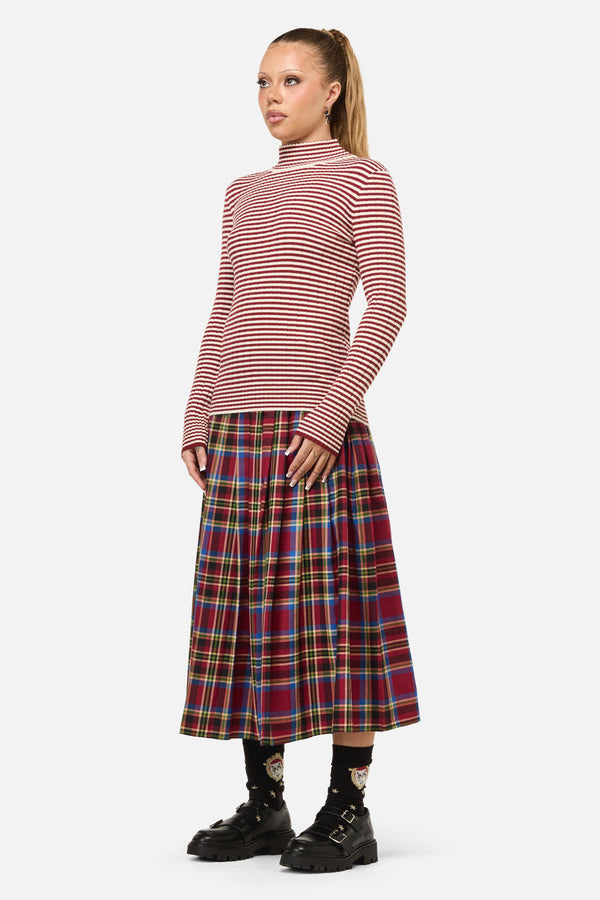 Dangerfield - Mii Stripe Knit - red-cream