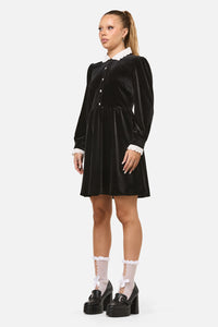 Dangerfield - Mabel Velvet Dress - black