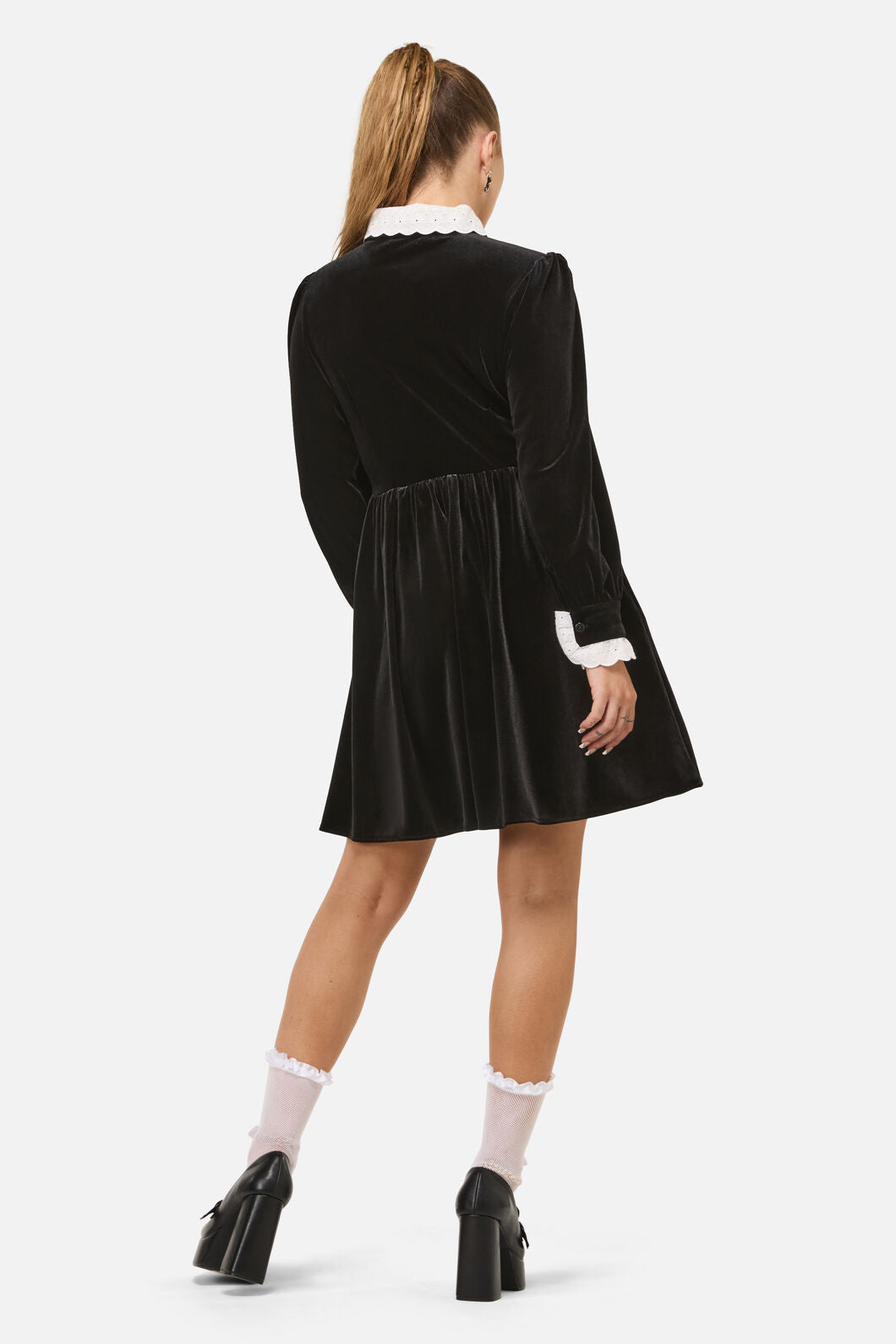 Dangerfield - Mabel Velvet Dress - black
