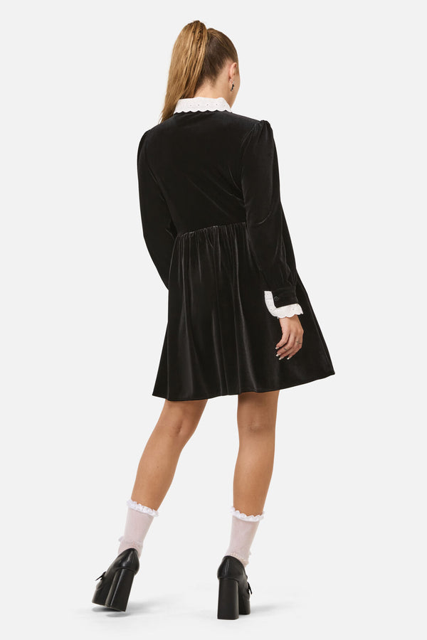 Dangerfield - Mabel Velvet Dress - black
